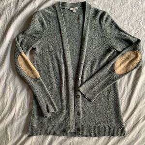Gap grey cardigan with elbow patches